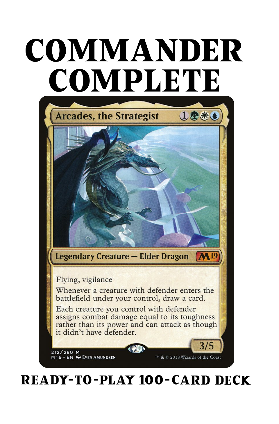 Arcades, the Strategist WALLS TOUGHNESS Matters Magic Mtg Custom Commander Deck Arcades, the Strategist WALLS TOUGHNESS Matters Magic Mtg Custom Commander Deck