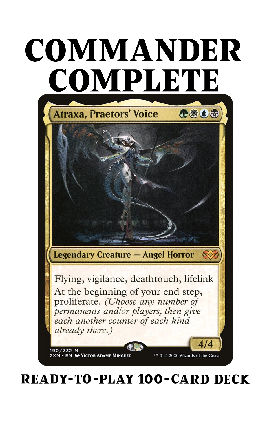 Atraxa, Praetor's Voice PROLIFERATE COUNTERS POISON Magic MTG Custom Commander Deck