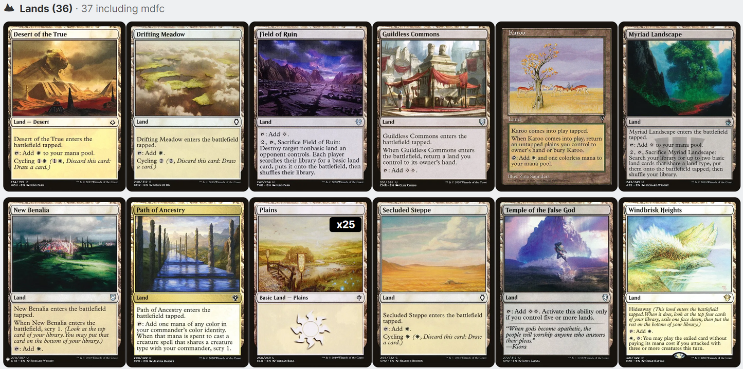 Avacyn, Angel of Hope ANGEL TRIBAL Magic MTG Custom Commander Deck