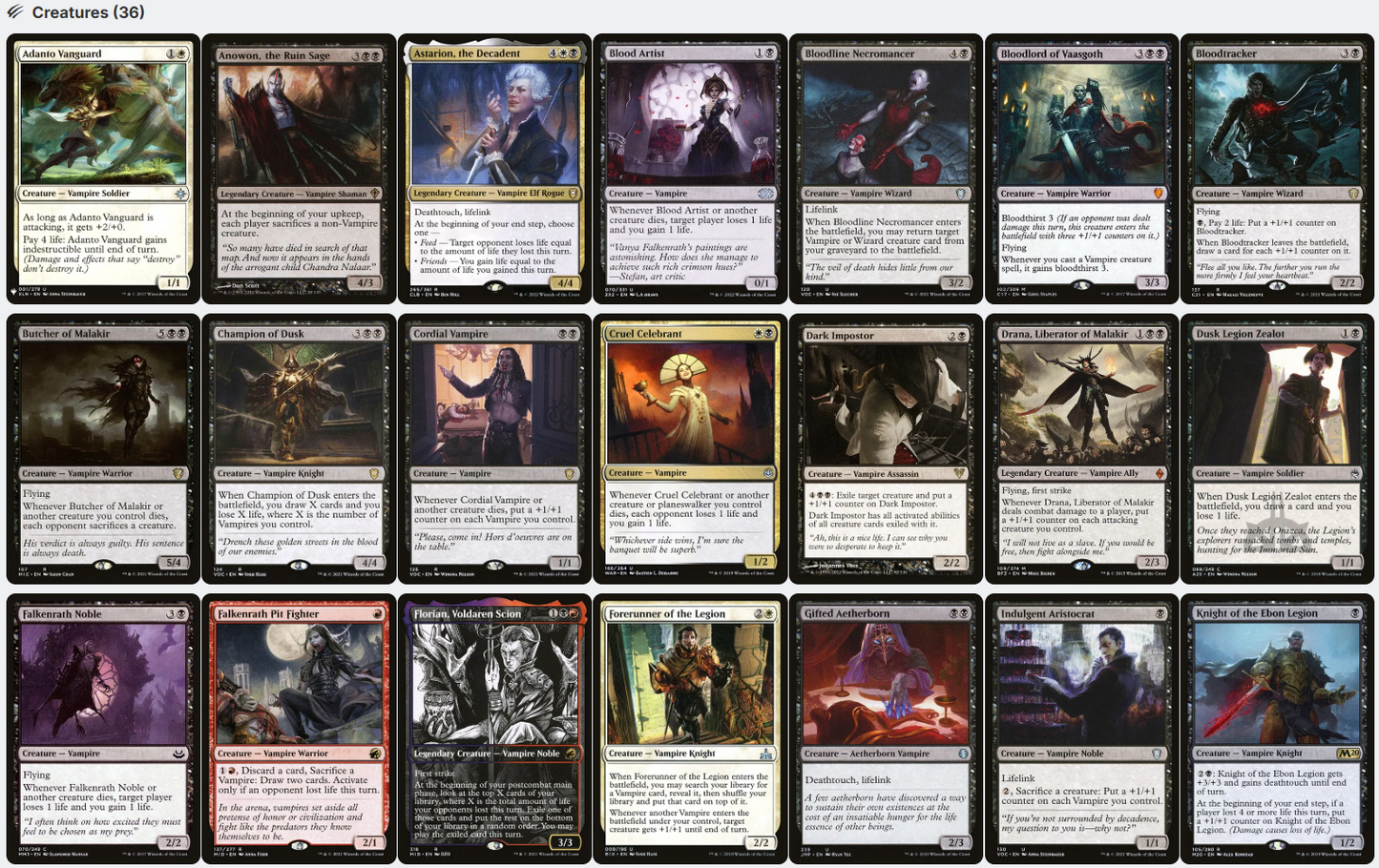 Edgar Markov Vampire Tribal Magic MTG Commander Deck