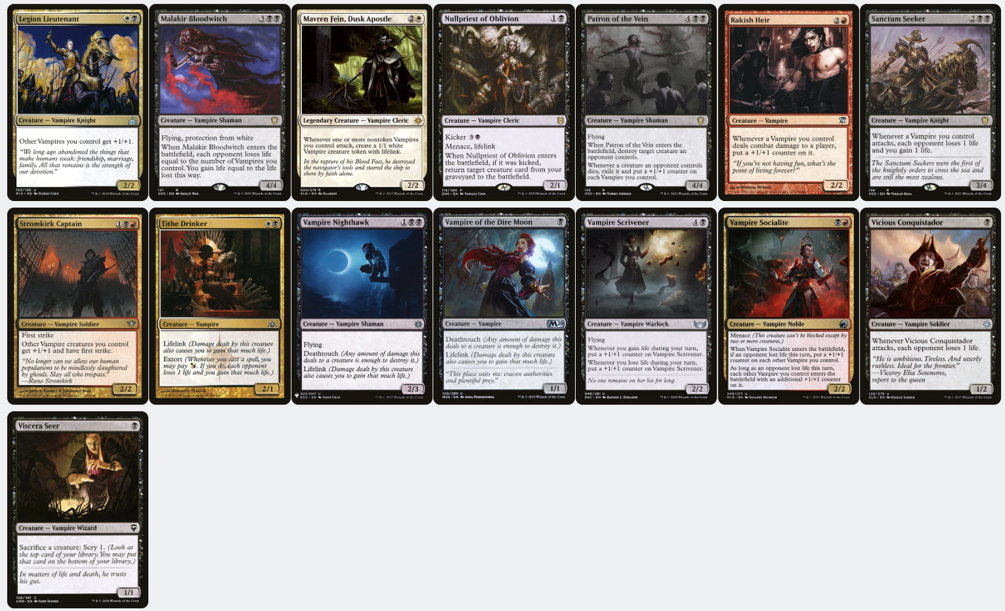 Edgar Markov Vampire Tribal Magic MTG Commander Deck