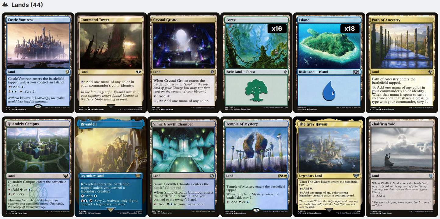 Galadriel of Lothorien LotR THE RING TEMPTS YOU Magic MTG Custom Commander Deck