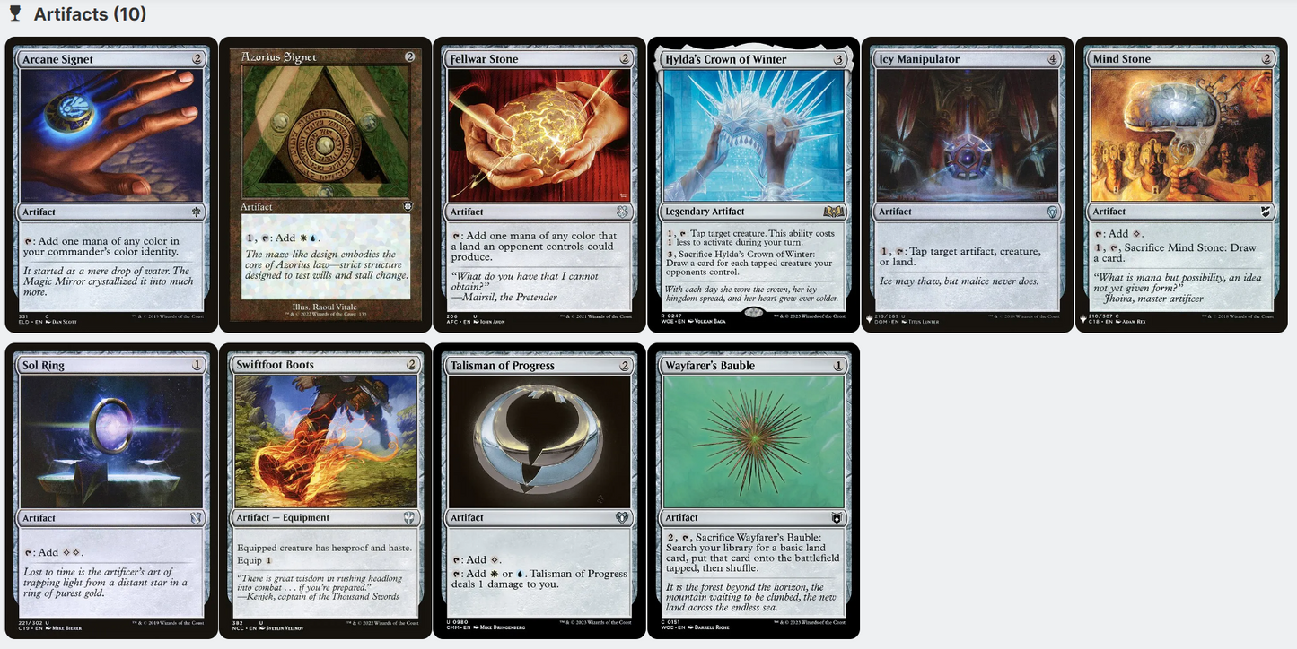 Hylda of the Icy Crown TAPPING ENEMY CREATURES Magic MTG Custom Commander Deck