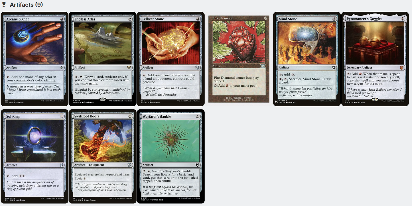 Imodane, the Pyrohammer BURN SPELLS Wilds of Eldraine WOE Magic MTG Custom Commander Deck