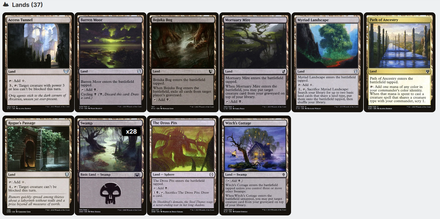 Karumonix, Rat King POISON TOXIC RAT Tribal Magic Mtg Custom Commander Deck