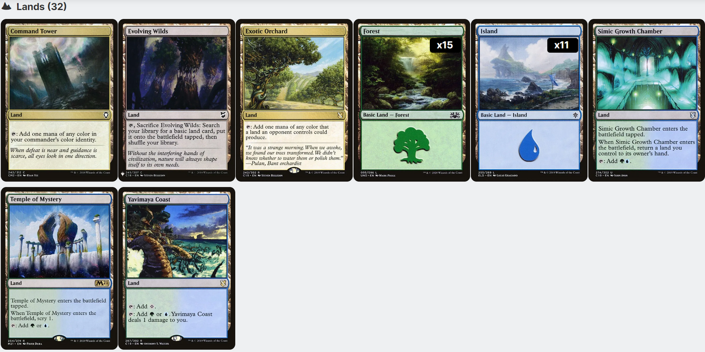 Kinnan, Bonder Prodigy MANA ROCKS Magic MTG Custom Commander Deck