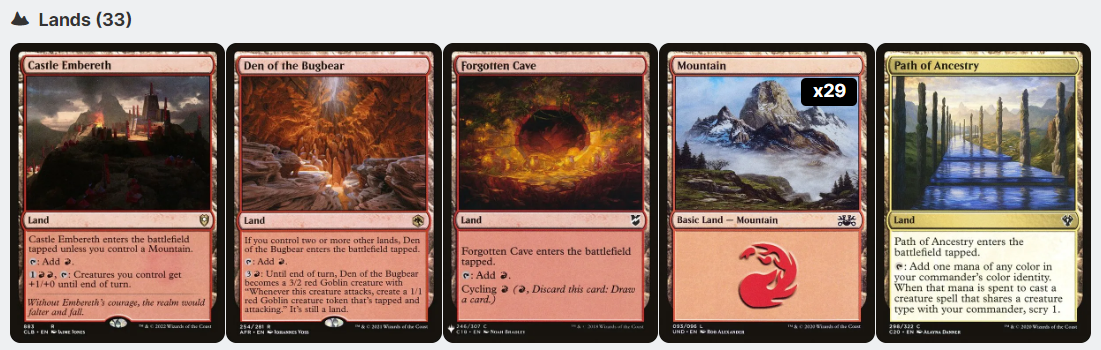 Krenko, Mob Boss ELITE Goblin Tribal Tokens MTG Custom Commander Deck