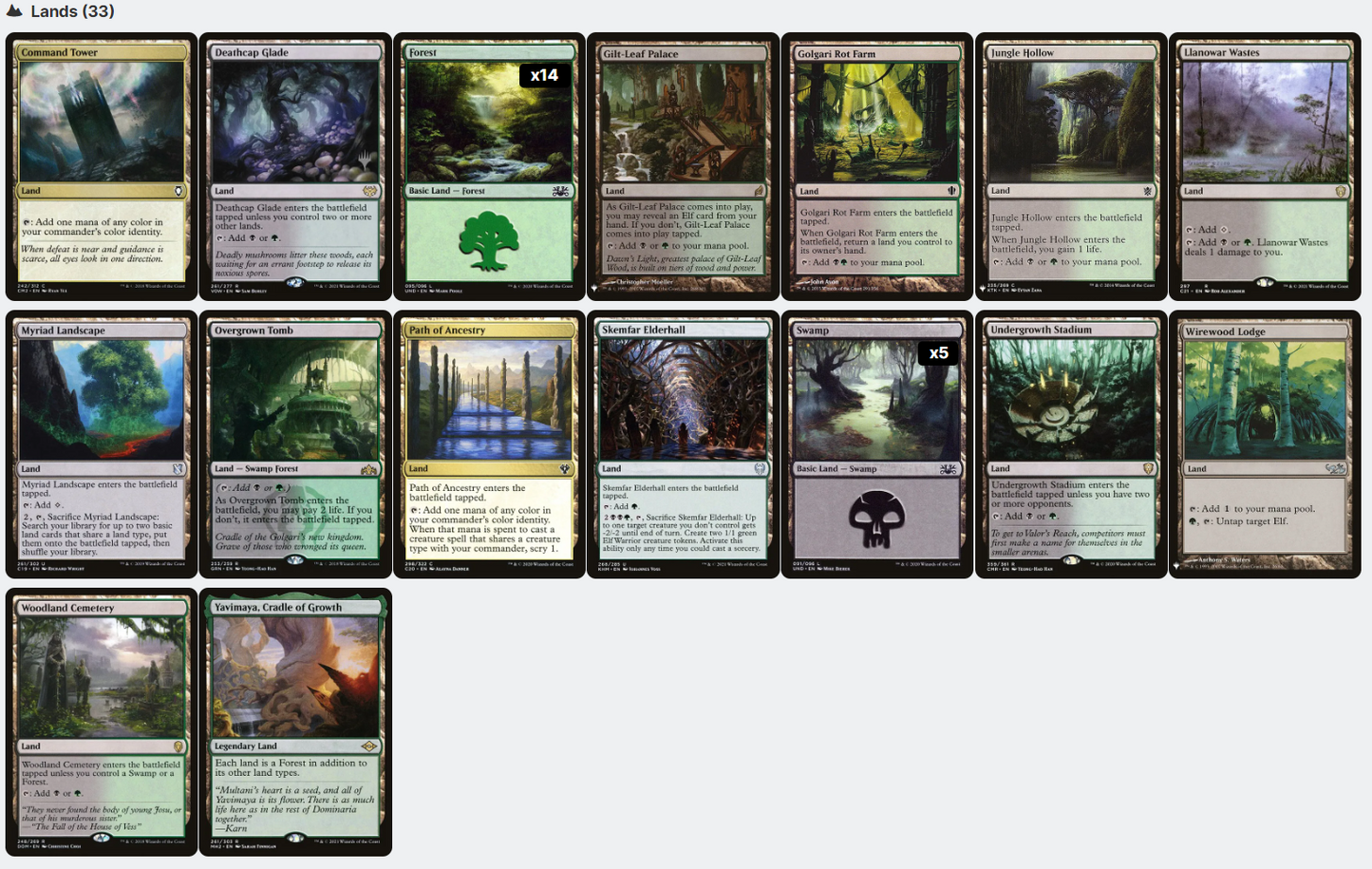 Lathril, Blade of the Elves ELITE Elf Tribal Magic MTG Custom Commander Deck