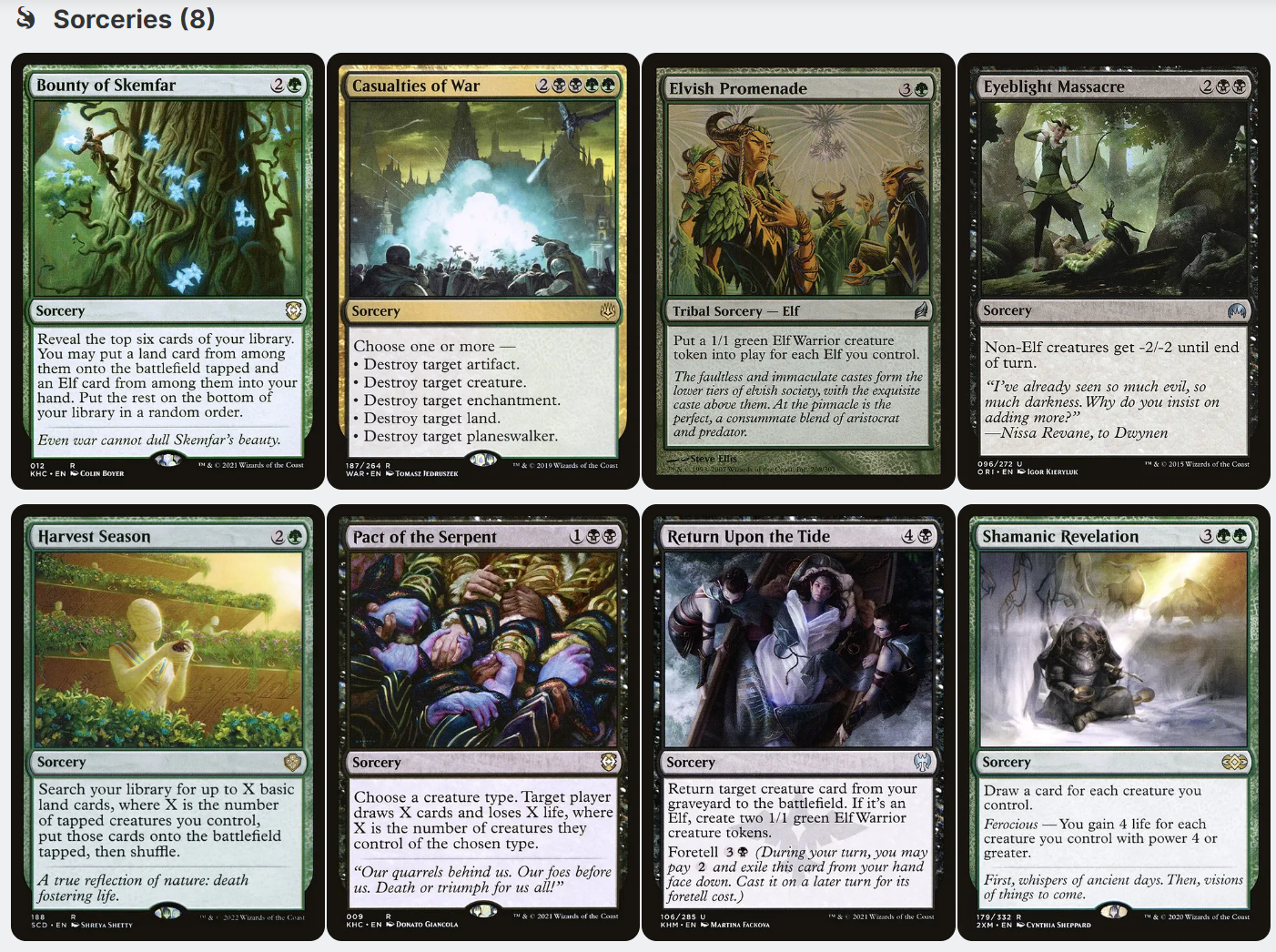 Lathril, Blade of the Elves ELITE Elf Tribal Magic MTG Custom Commander Deck
