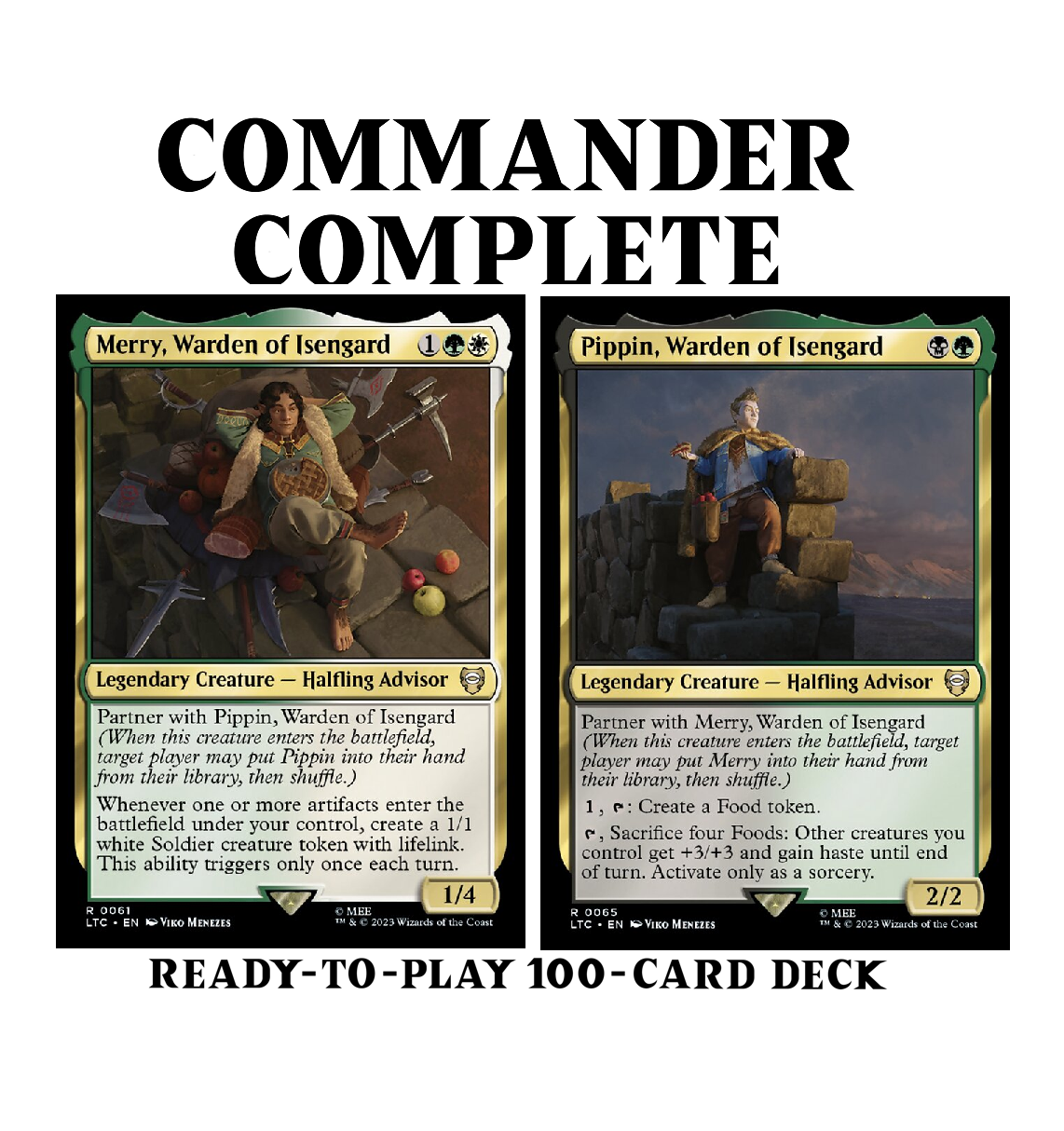 Merry and Pippin, Warden of Isengard PARTNERS Lotr LIFEGAIN Magic MTG CommanderComplete Merry and Pippin, Warden of Isengard PARTNERS Lotr LIFEGAIN Magic MTG CommanderComplete