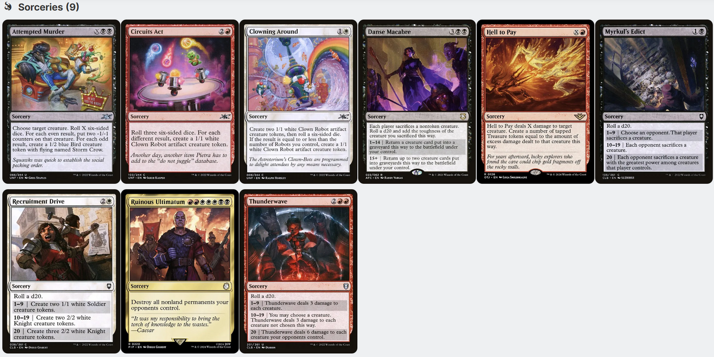 Mr. House, President and CEO DICE ROLLS TREASURE Fallout Magic MTG Custom Commander Deck