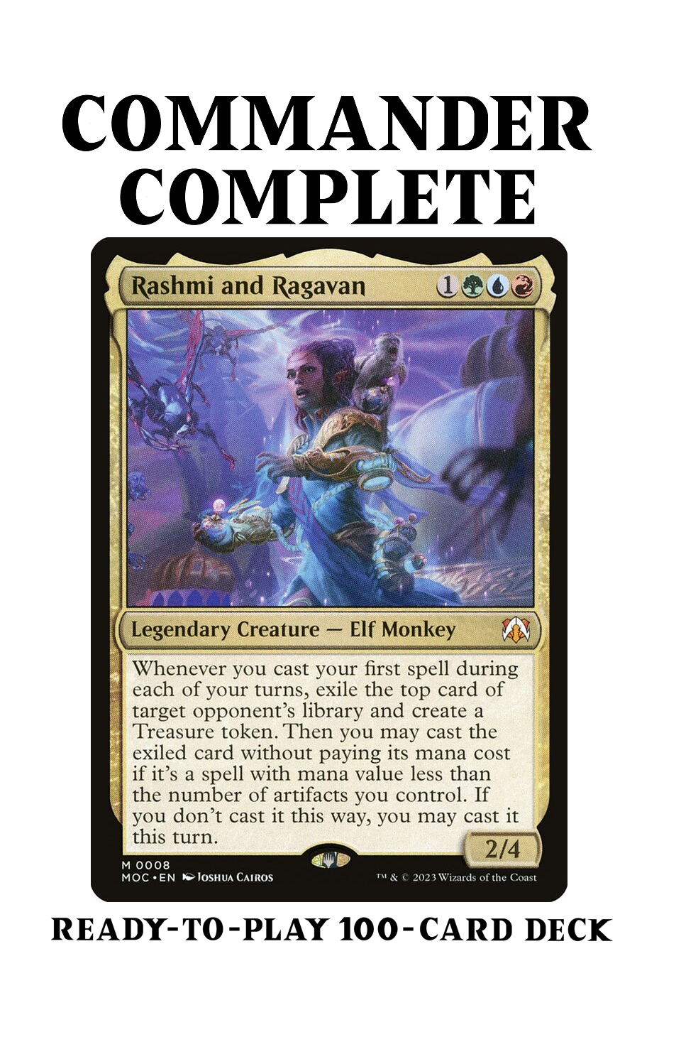 Rashmi and Ragavan TREASURE Magic MtG Commander Deck CommanderComplete Rashmi and Ragavan TREASURE Magic MtG Commander Deck CommanderComplete