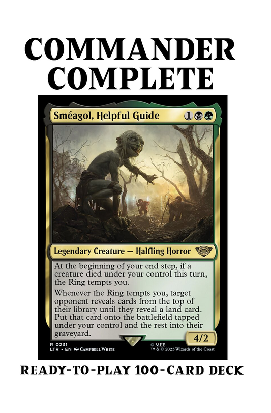 Smeagol, Helpful Guide LotR CREATURE SACRIFICE Magic MTG Custom Commander Deck