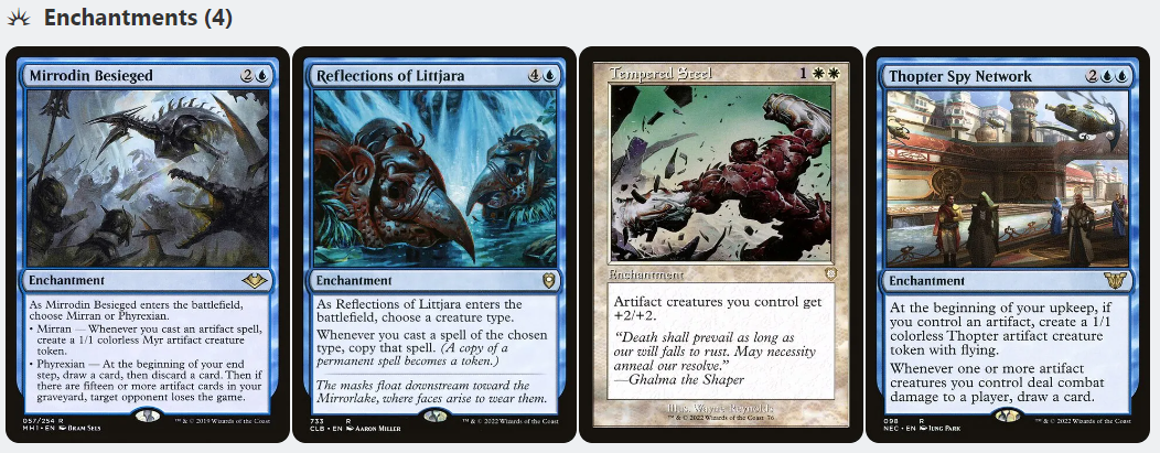 Urtet, Remnant of Memnarch MYR Tribal Five-Color Magic MTG Custom Commander Deck