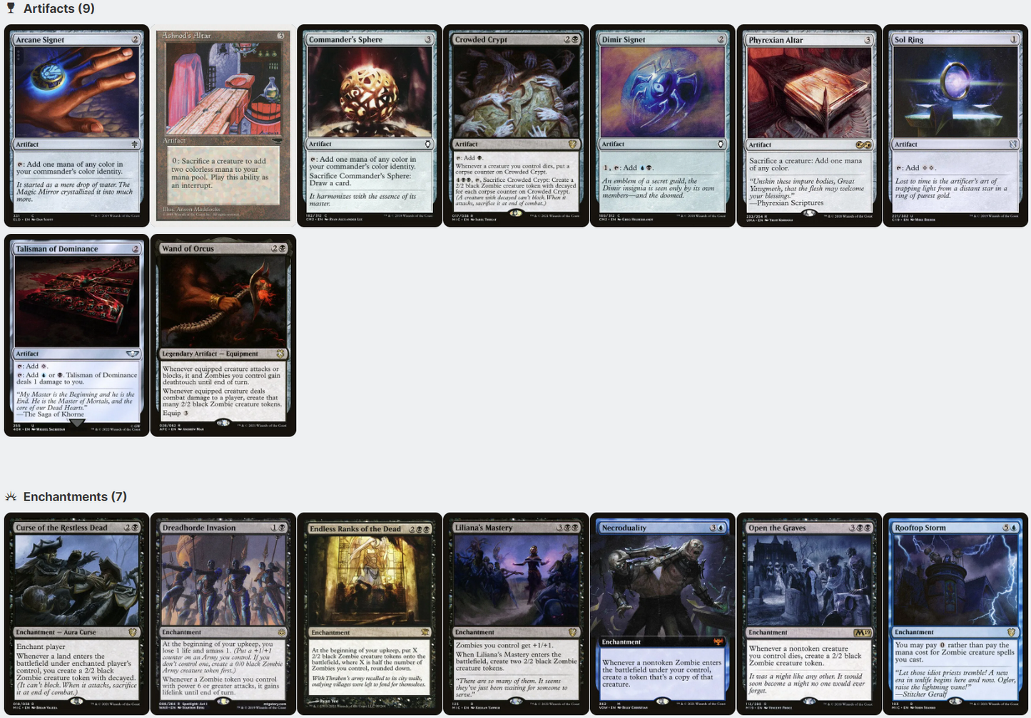 Wilhelt, the Rotcleaver ELITE Zombie Tribal Magic MTG Custom Commander Deck