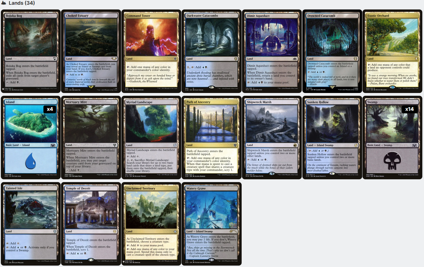 Wilhelt, the Rotcleaver ELITE Zombie Tribal Magic MTG Custom Commander Deck