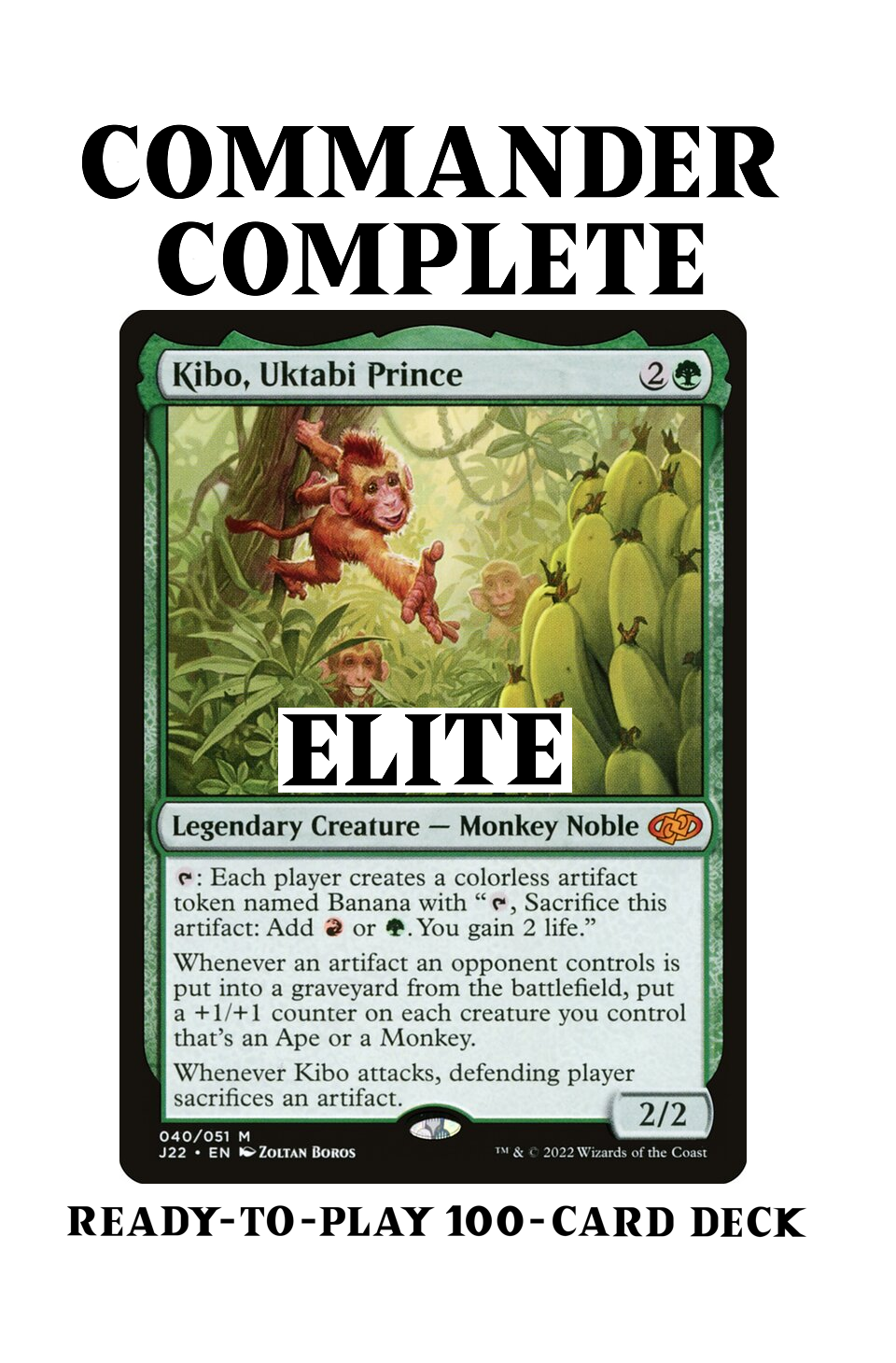 Kibo, Uktabi Prince ELITE Monkey Ape Tribal Artifact Magic MTG Command CommanderComplete Kibo, Uktabi Prince ELITE Monkey Ape Tribal Artifact Magic MTG Command CommanderComplete