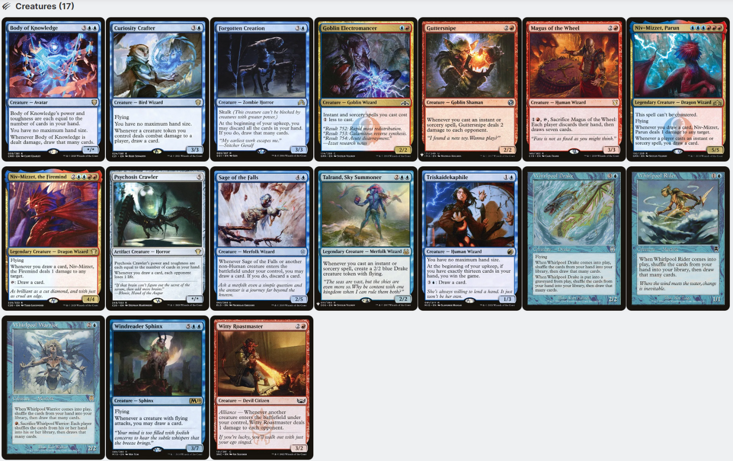 The Locust God CARD DRAW TOKENS IZZET Magic MTG Custom Commander Deck