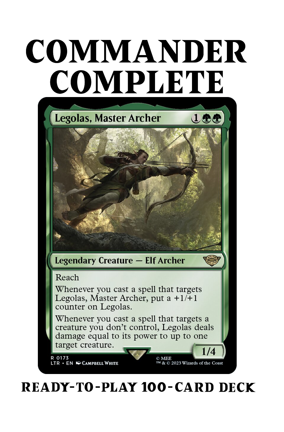 Legolas, Master Archer LotR SPELLS THAT TARGET Magic MTG Custom Commander Deck