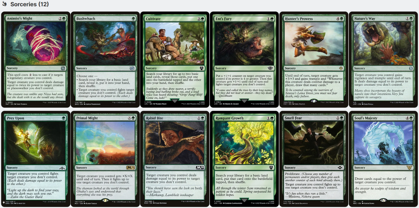 Legolas, Master Archer LotR SPELLS THAT TARGET Magic MTG Custom Commander Deck