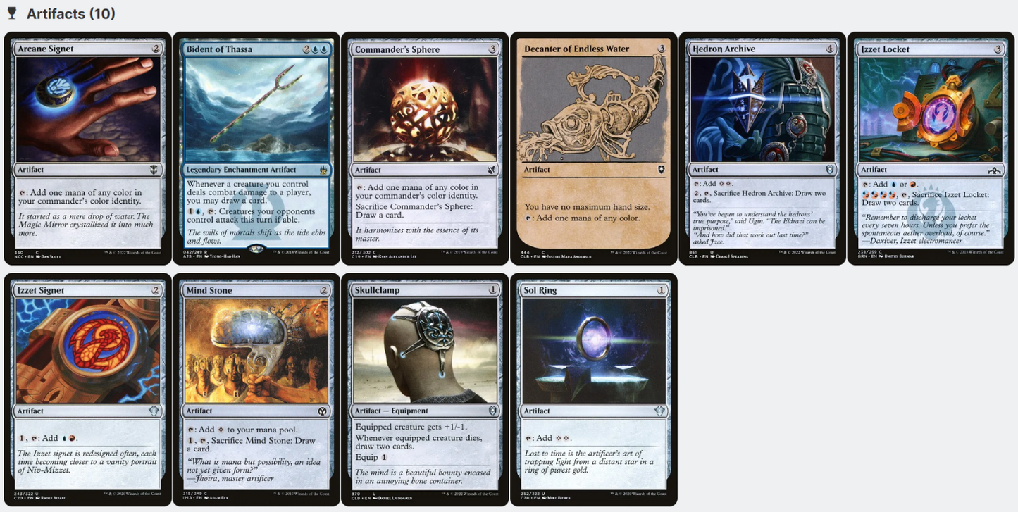 The Locust God CARD DRAW TOKENS IZZET Magic MTG Custom Commander Deck