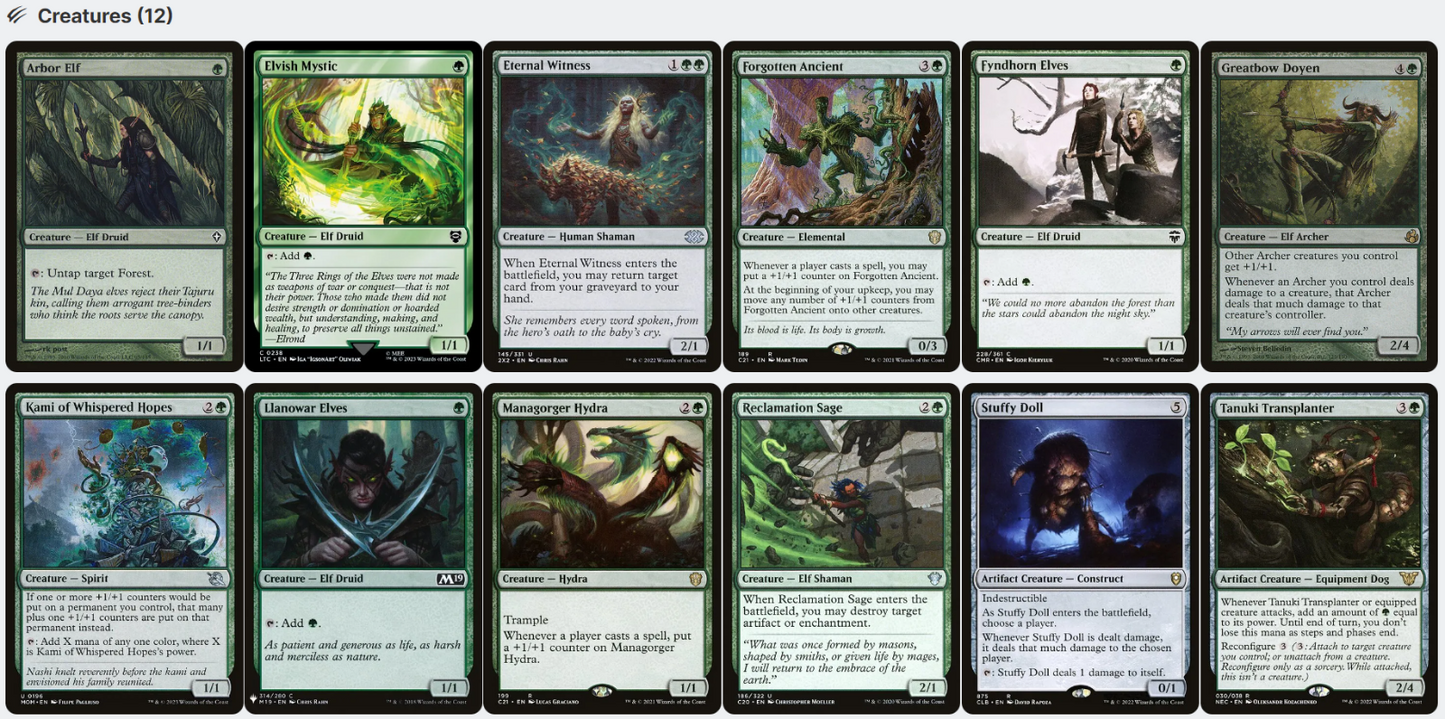 Legolas, Master Archer LotR SPELLS THAT TARGET Magic MTG Custom Commander Deck