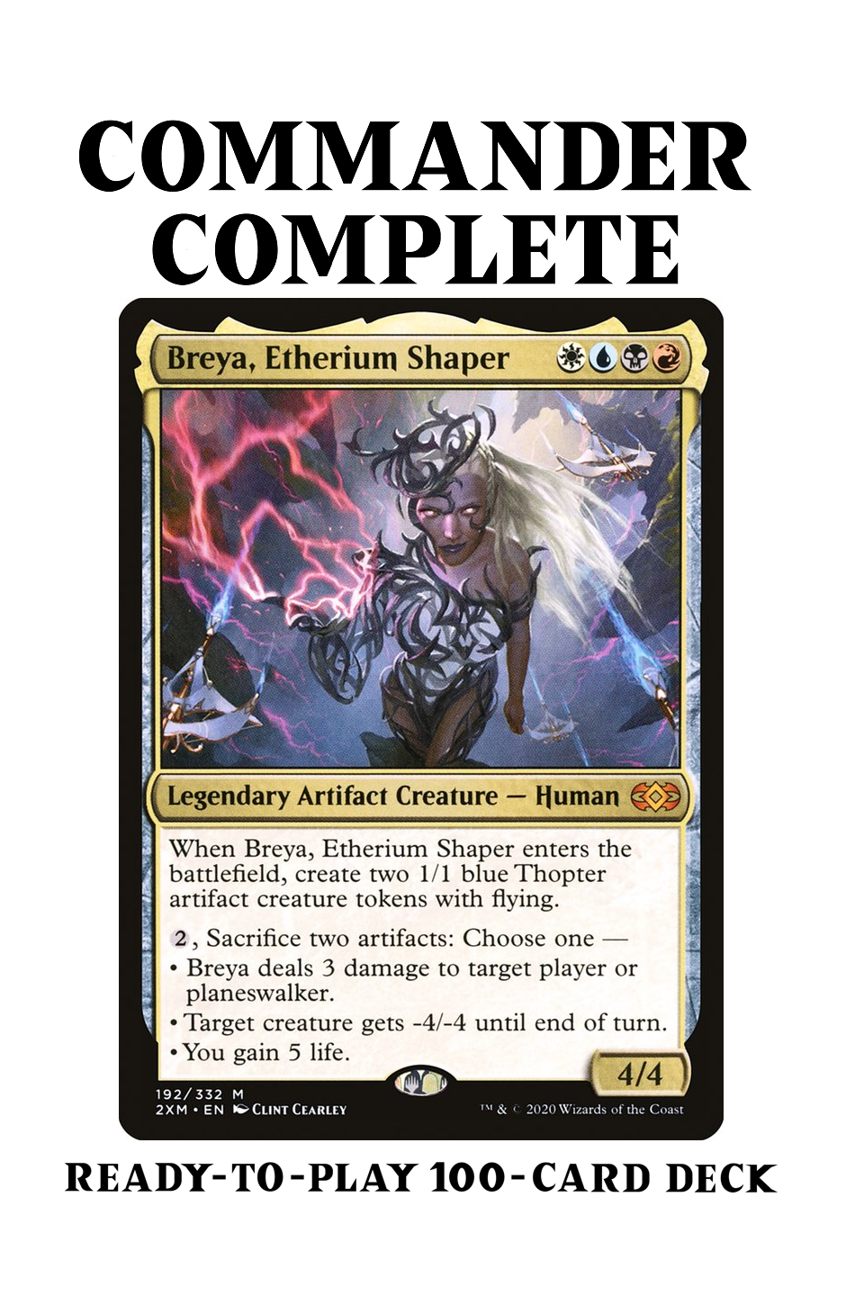Breya, Etherium Shaper Artifact Metalcraft Affinity Magic MTG Commander Deck Breya, Etherium Shaper Artifact Metalcraft Affinity Magic MTG Commander Deck