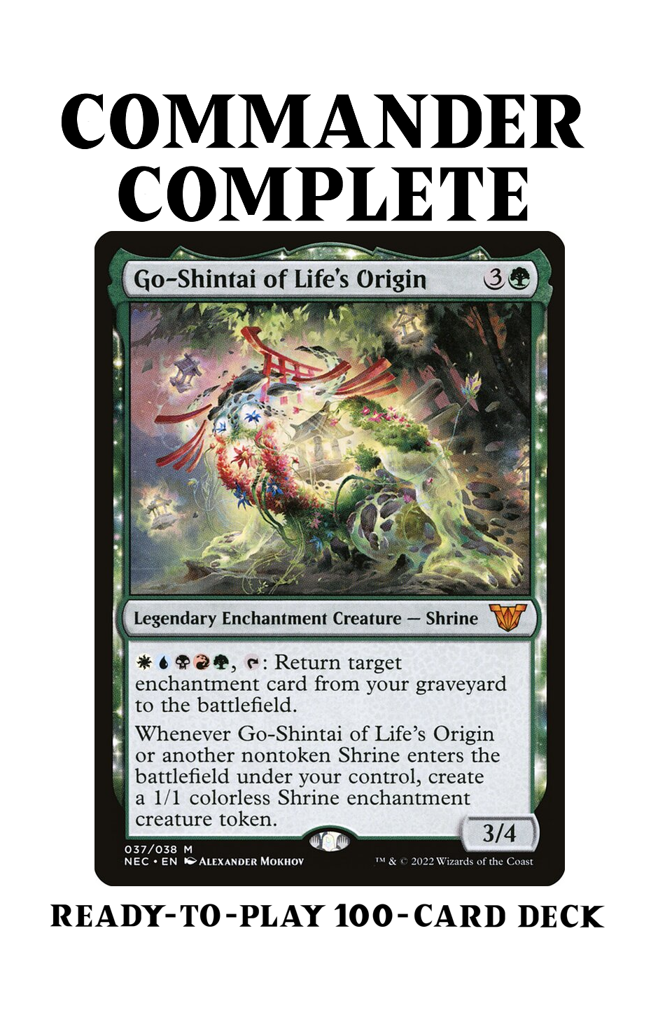 Go-Shintai of Life's Origin Shrine Enchantress Kamigawa Magic MTG Comm CommanderComplete Go-Shintai of Life's Origin Shrine Enchantress Kamigawa Magic MTG Comm CommanderComplete