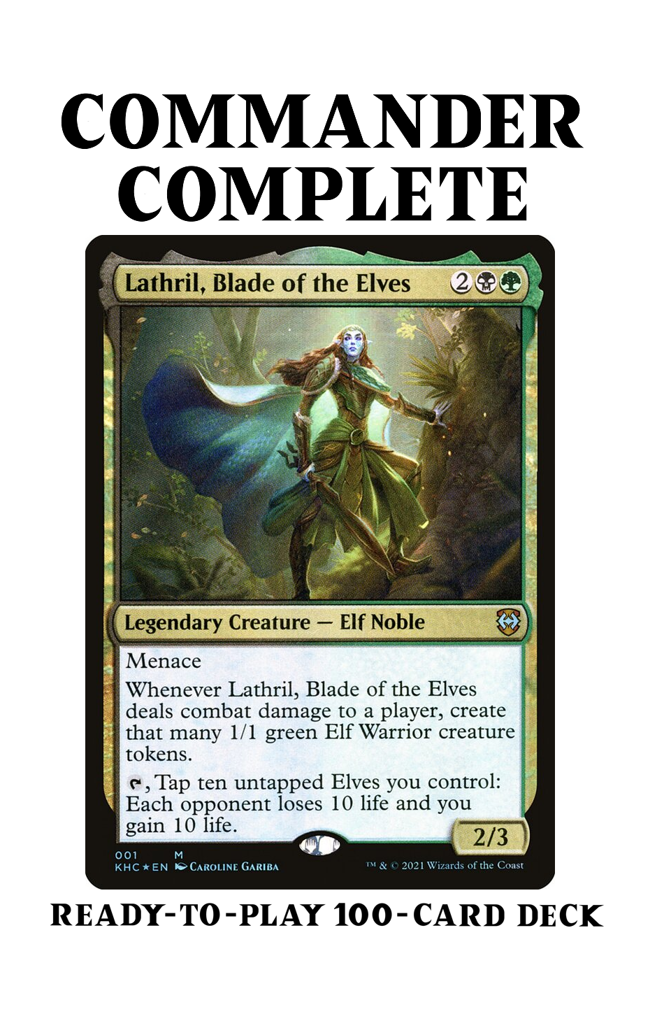 Lathril, Blade of the Elves Elf Tribal Tokens Magic MTG Commander Deck CommanderComplete Lathril, Blade of the Elves Elf Tribal Tokens Magic MTG Commander Deck CommanderComplete
