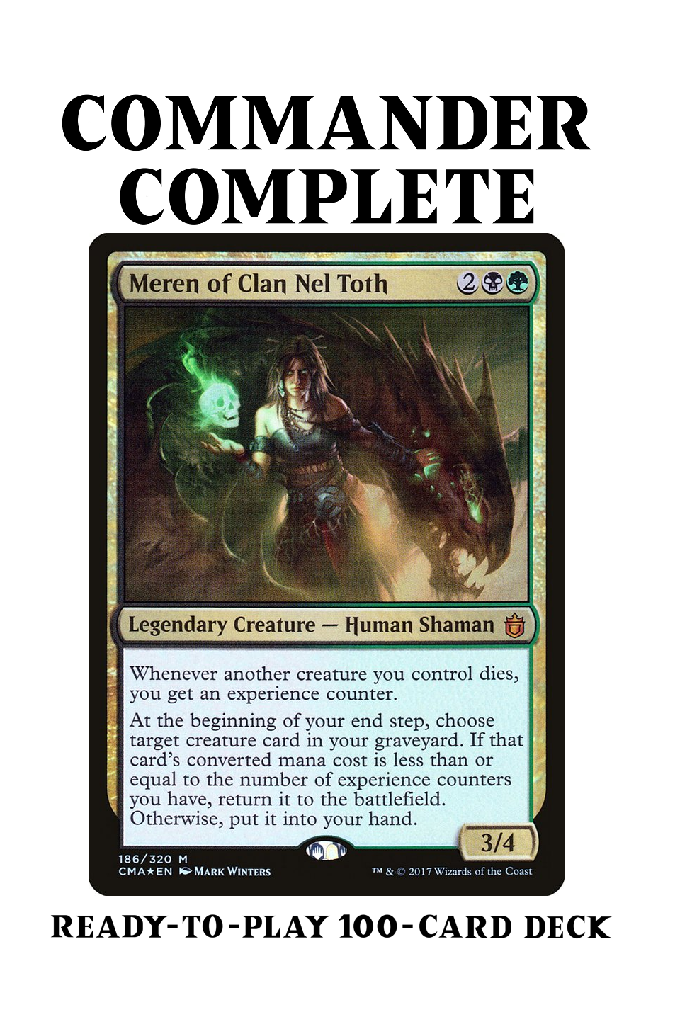 Meren of Clan Nel Toth Graveyard Reanimation Sacrifice Magic MTG Commander Deck Meren of Clan Nel Toth Graveyard Reanimation Sacrifice Magic MTG Commander Deck