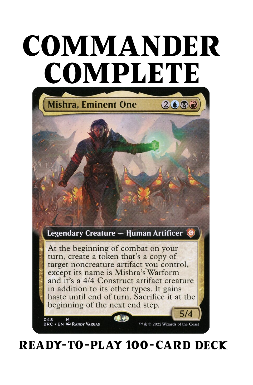 Mishra, Eminent One Copying Artifacts Affinity Metalcraft Magic MTG Commander Deck Mishra, Eminent One Copying Artifacts Affinity Metalcraft Magic MTG Commander Deck