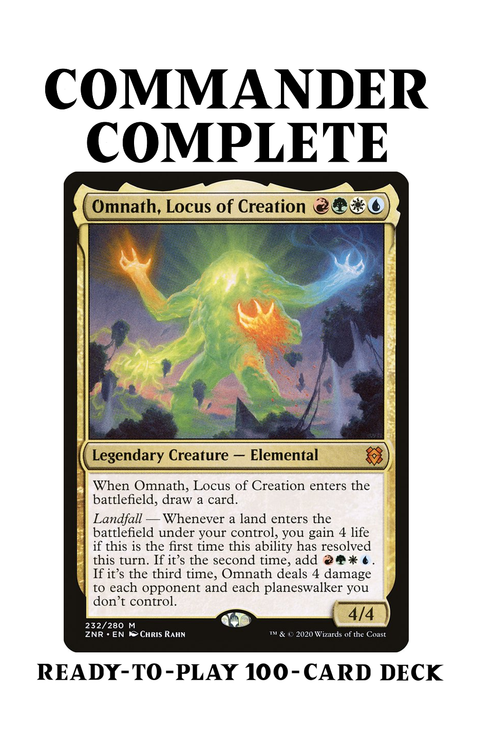 Omnath, Locus of Creation Land Landfall Ramp Magic MTG Commander Deck Omnath, Locus of Creation Land Landfall Ramp Magic MTG Commander Deck