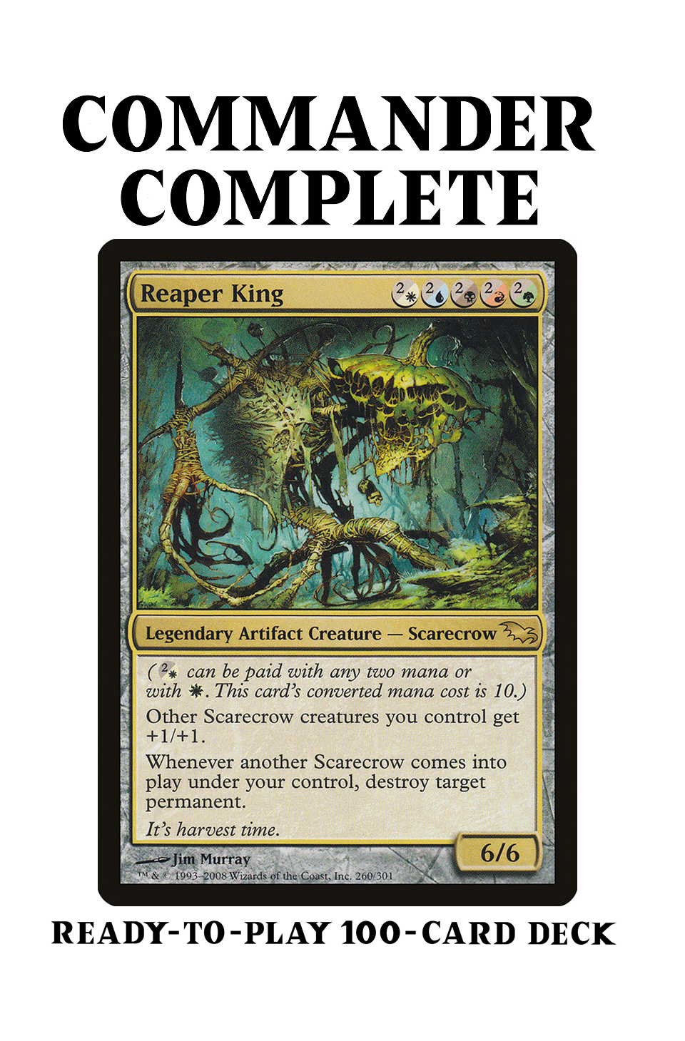 Reaper King Scarecrow Tribal Five-Color Magic MTG Commander Deck Reaper King Scarecrow Tribal Five-Color Magic MTG Commander Deck