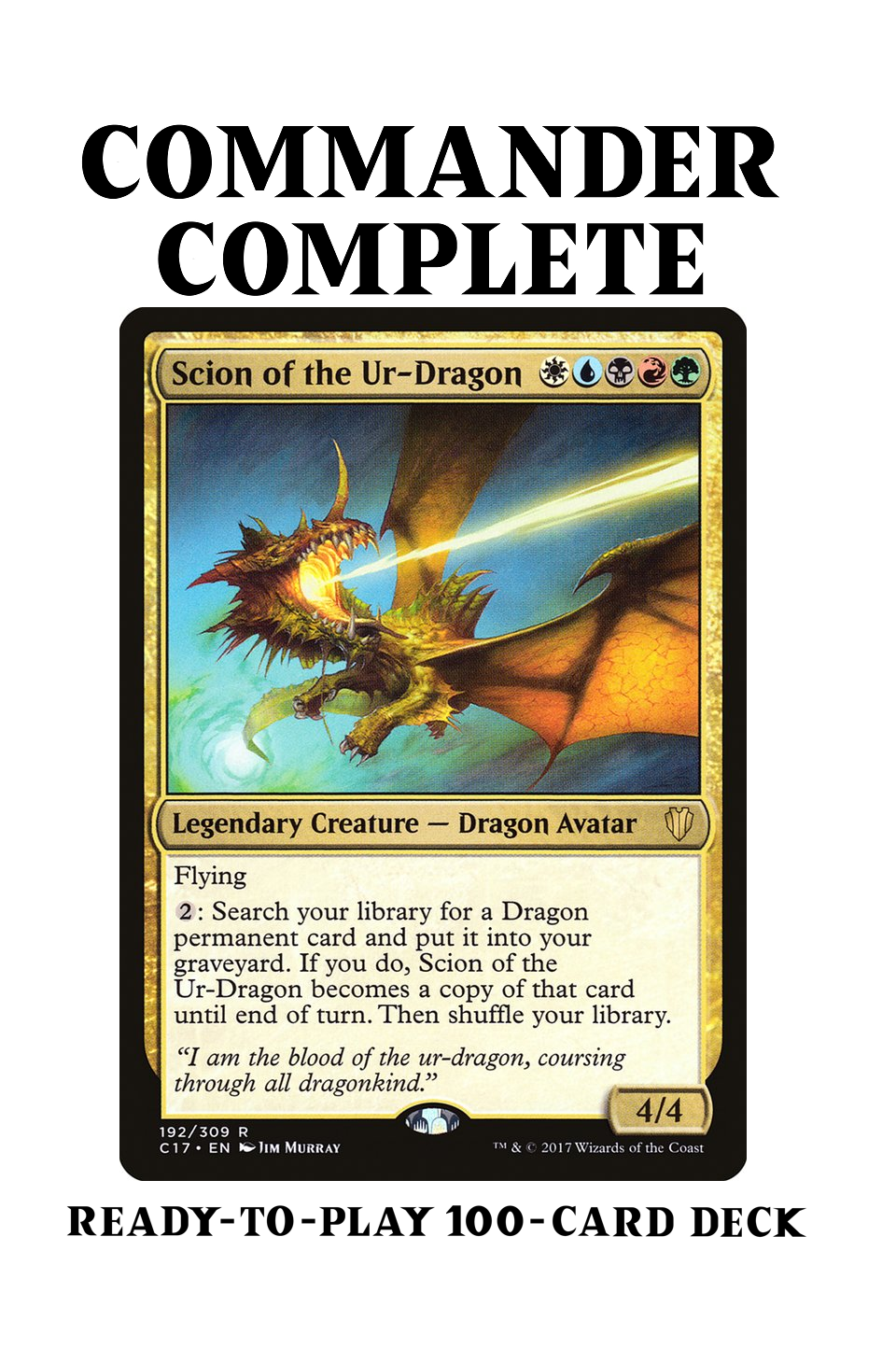 Scion of the Ur-Dragon Dragon Tribal Magic MTG Commander Deck Scion of the Ur-Dragon Dragon Tribal Magic MTG Commander Deck