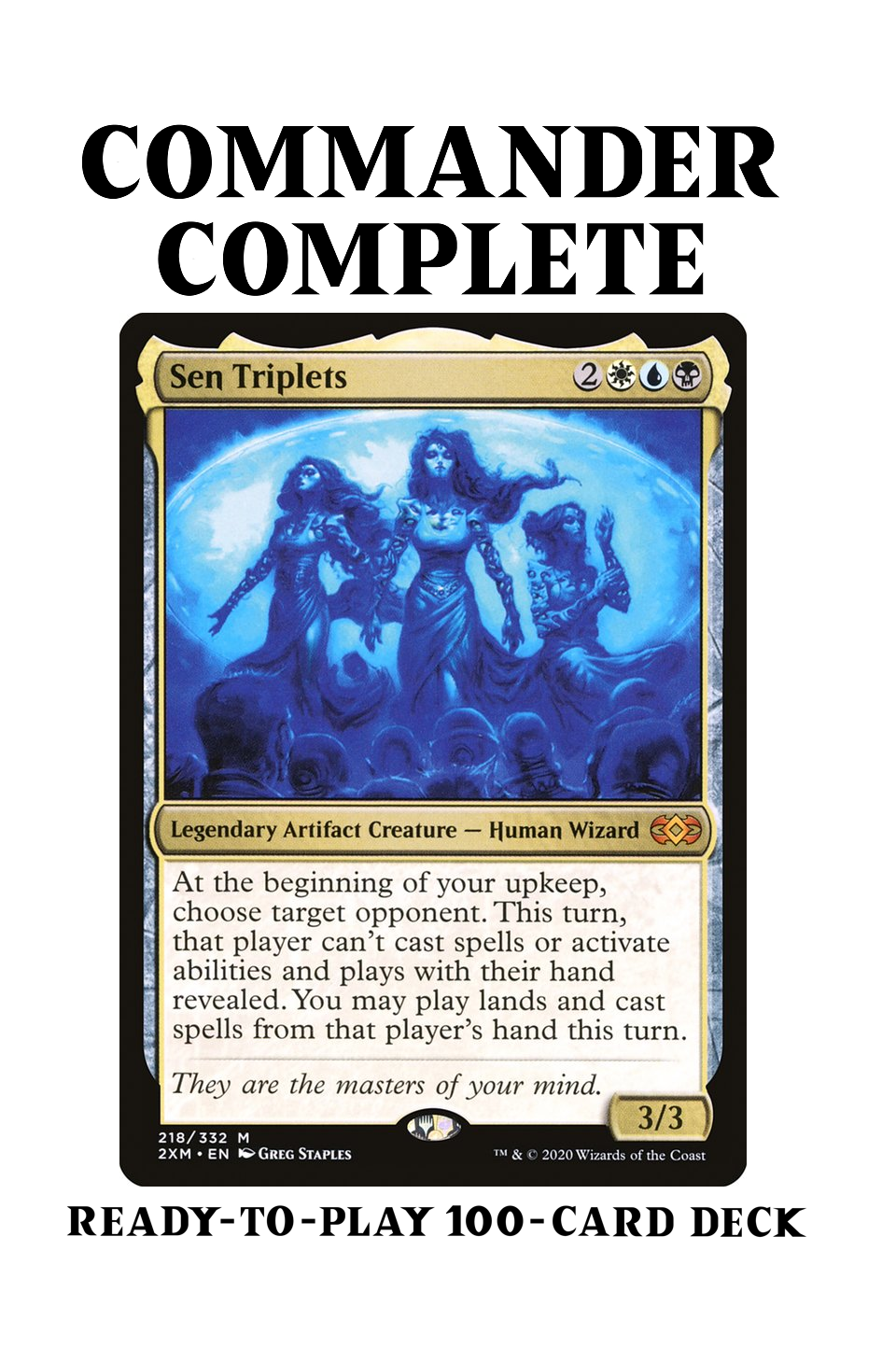 Sen Triplets Steal Theft Copy Bounce Magic MTG Commander Deck CommanderComplete Sen Triplets Steal Theft Copy Bounce Magic MTG Commander Deck CommanderComplete