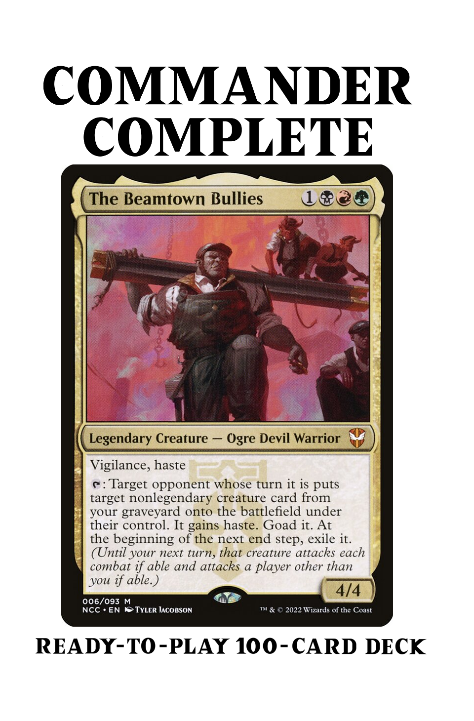 The Beamtown Bullies Reanimation Goaded Gift Magic MTG Commander Deck CommanderComplete The Beamtown Bullies Reanimation Goaded Gift Magic MTG Commander Deck CommanderComplete