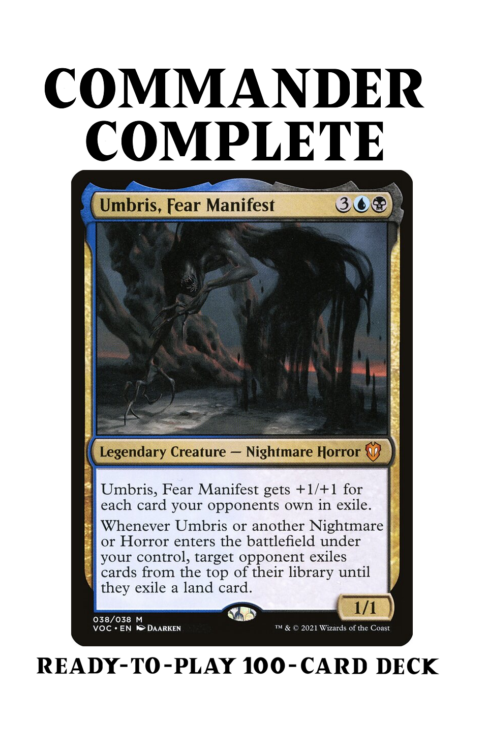 Umbris, Fear Manifest Mill Exile Nightmare Horror Tribal Magic MTG Com CommanderComplete Umbris, Fear Manifest Mill Exile Nightmare Horror Tribal Magic MTG Com CommanderComplete