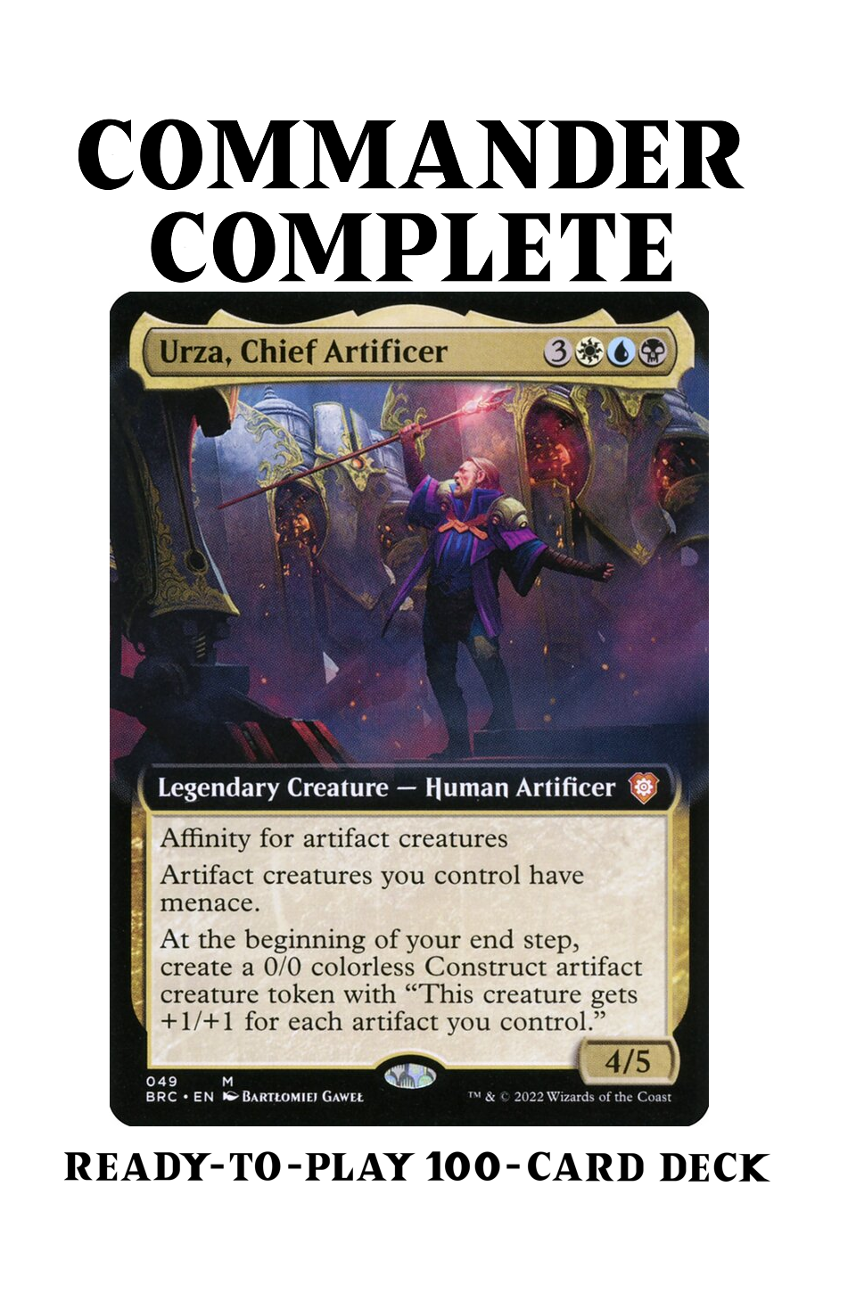 Urza, Chief Artificer Affinity Metalcraft Artifact Creatures Magic MTG CommanderComplete Urza, Chief Artificer Affinity Metalcraft Artifact Creatures Magic MTG CommanderComplete