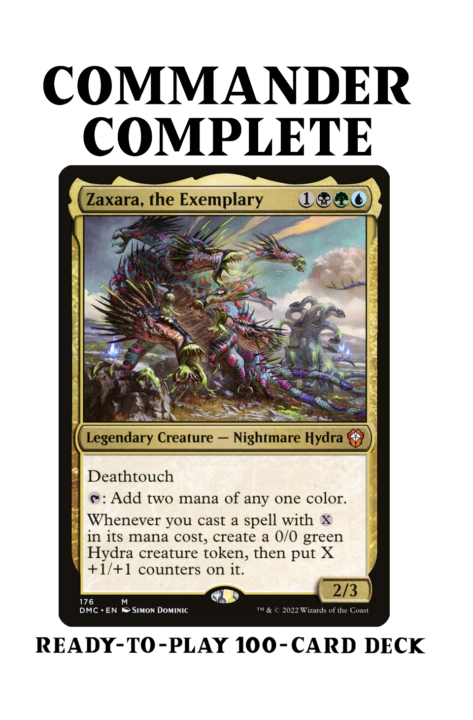 Zaxara, the Exemplary Hydra Tribal X-Spells Magic MTG Commander Zaxara, the Exemplary Hydra Tribal X-Spells Magic MTG Commander