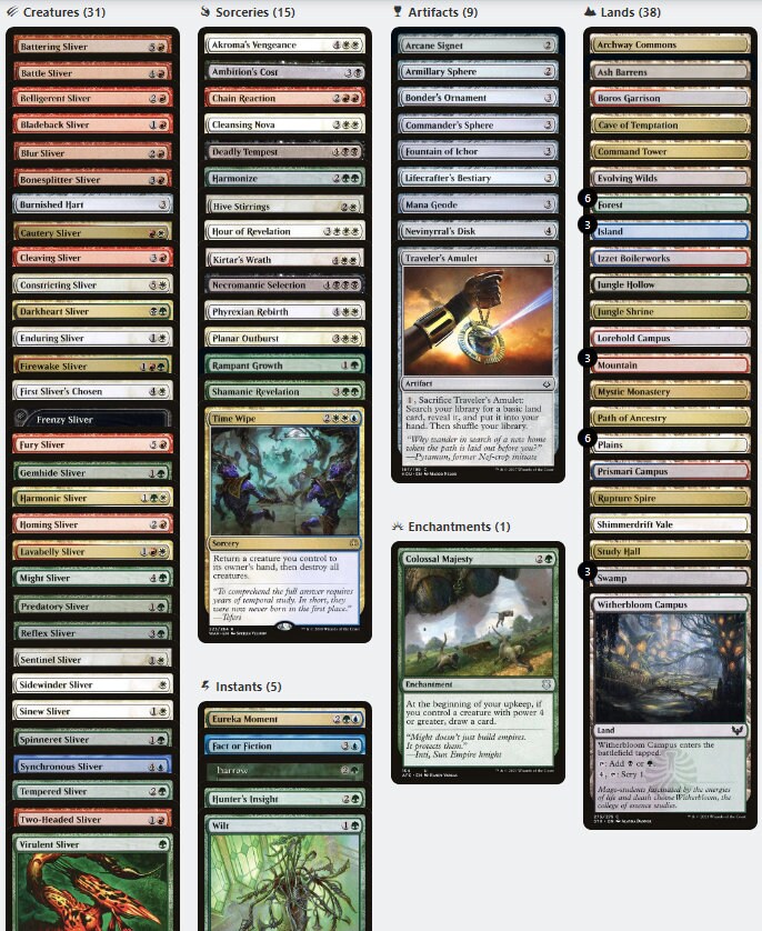 Sliver Hivelord Sliver Tribal Magic MTG EDH Commander Deck