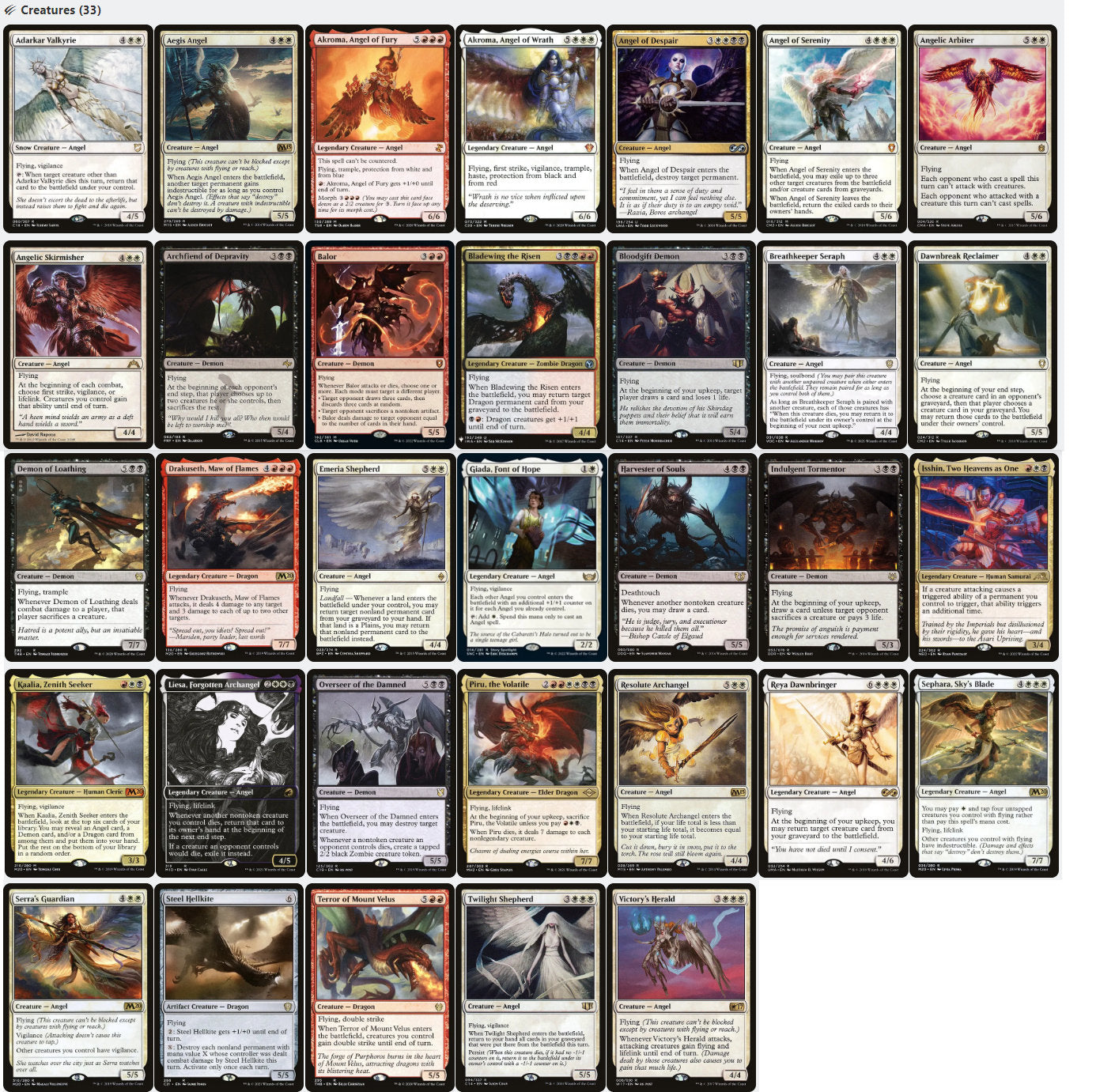 Kaalia of the Vast Angels Demons Dragons Magic MTG Commander Deck