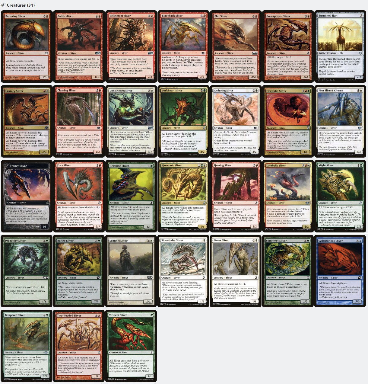 Sliver Hivelord Sliver Tribal Magic MTG EDH Commander Deck