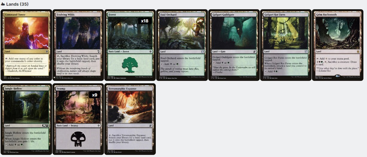 Slimefoot, the Stowaway Saproling Tribal Token Sacrifice Magic MTG Commander Deck