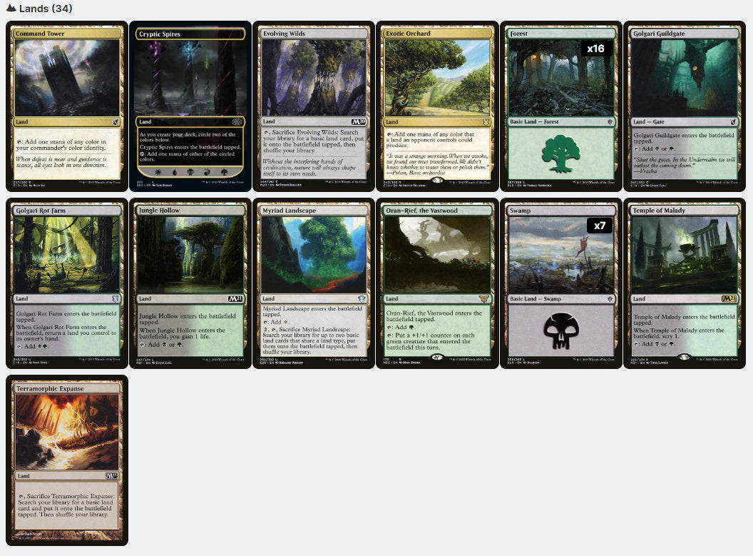 Chatterfang, Squirrel General Squirrel Tribal Token Sacrifice Magic MTG Commander Deck