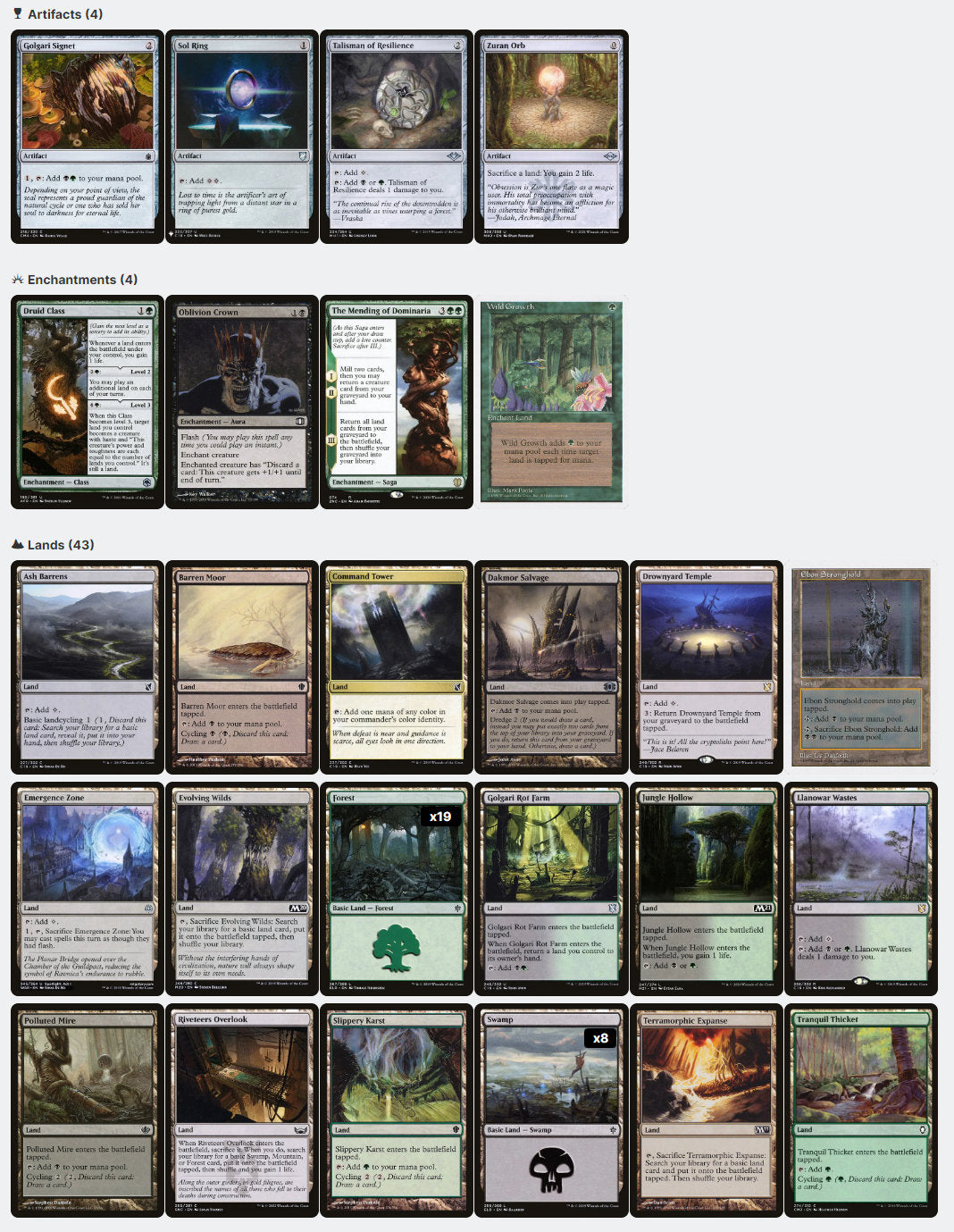 The Gitrog Monster Land Recursion Graveyard Landfall Magic MTG Commander Deck