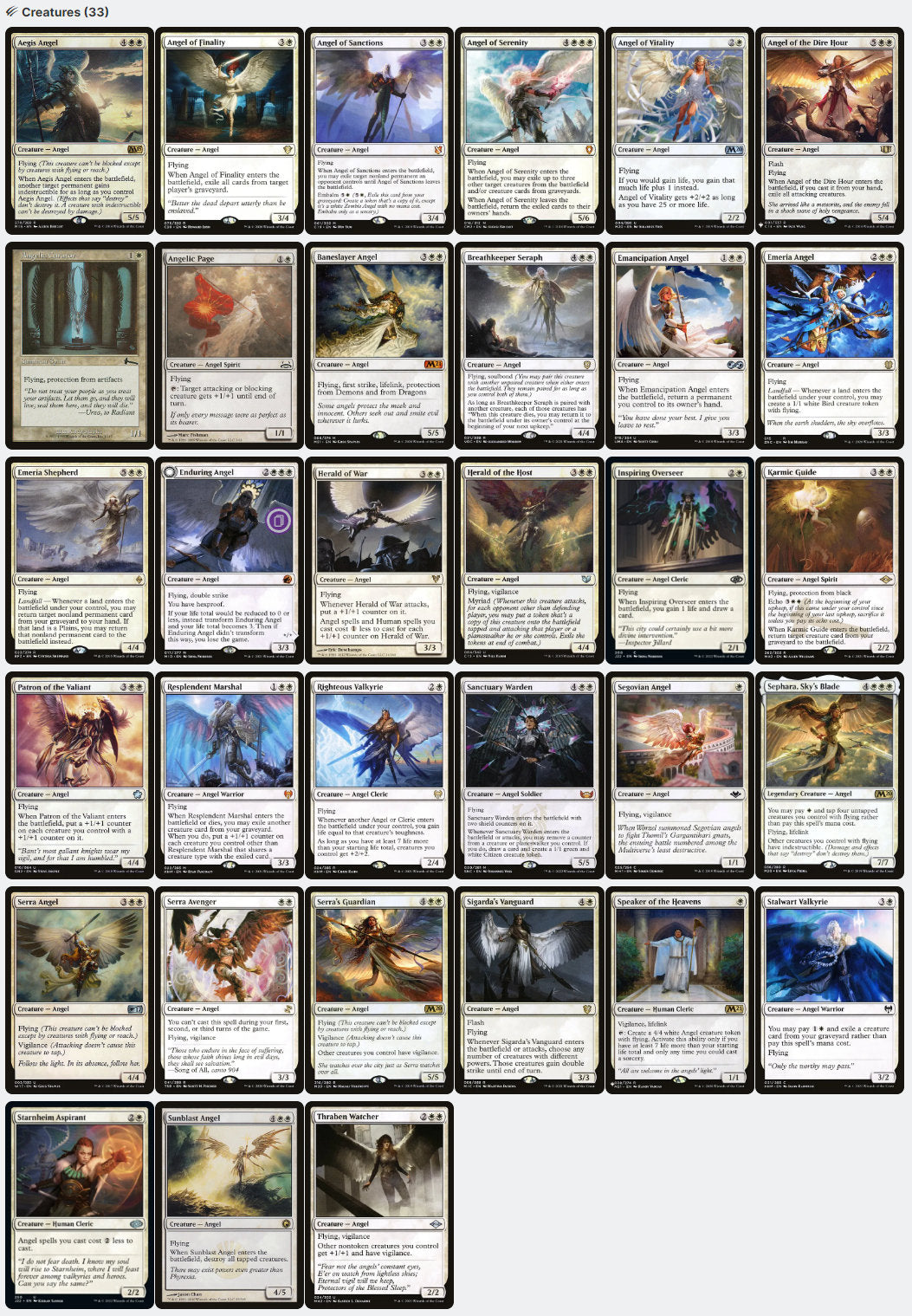 Giada, Font of Hope Angel Tribal Flying Magic MTG Commander Deck