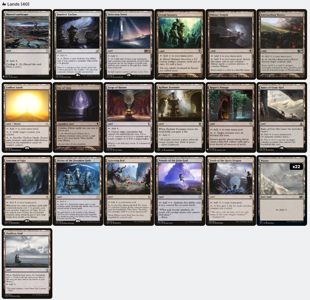 Eldrazi ULTIMATE Colorless Tribal Four Legendary Commanders Emrakul Kozilek Ulamog Magic MTG Commander Deck