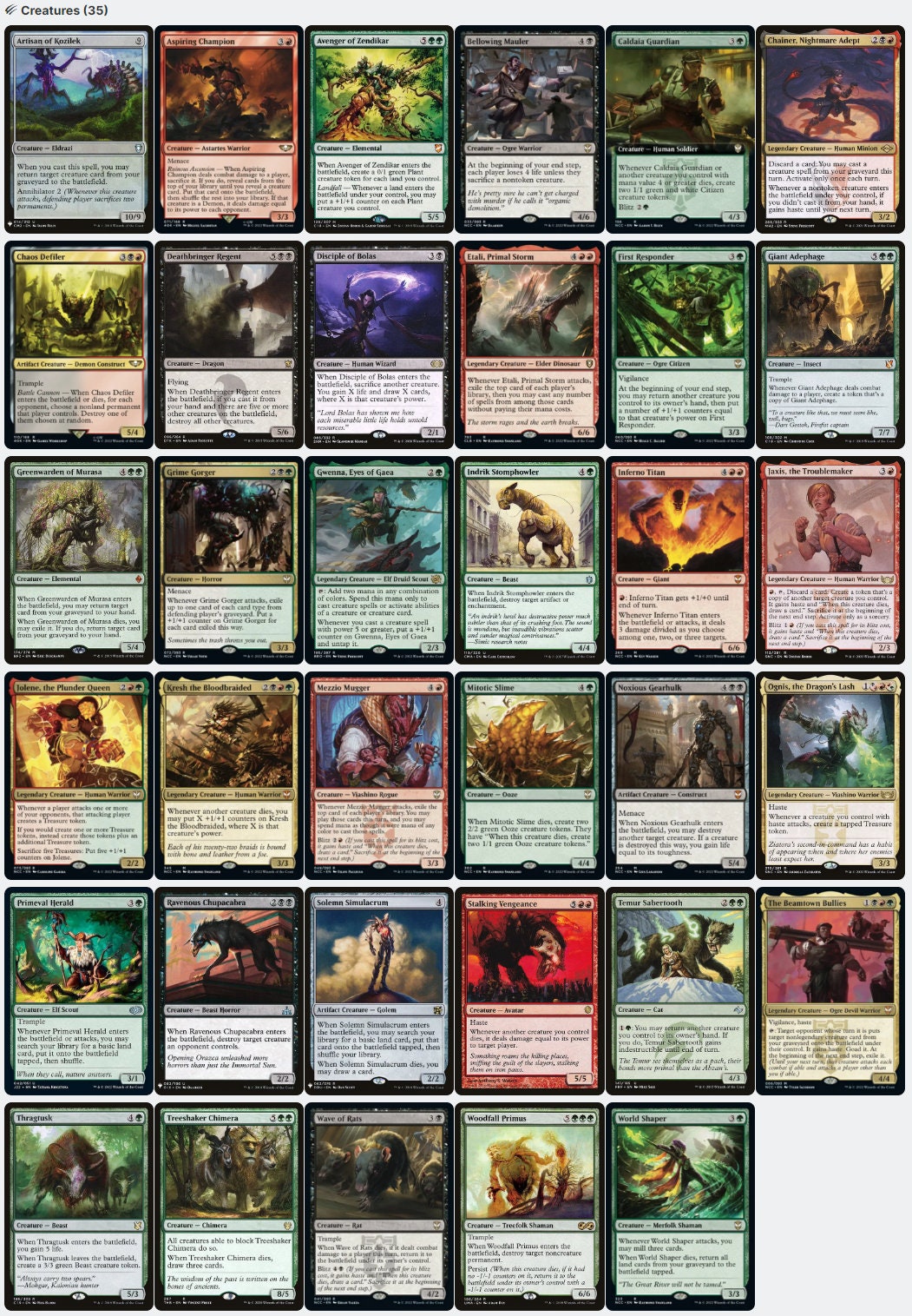 Henzie "Toolbox" Torre Blitz! Haste Creatures Magic MTG Commander Deck