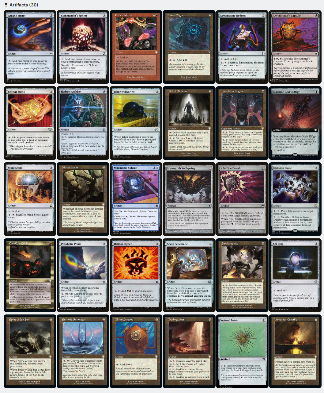 Mishra, Eminent One Copying Artifacts Affinity Metalcraft Magic MTG Commander Deck