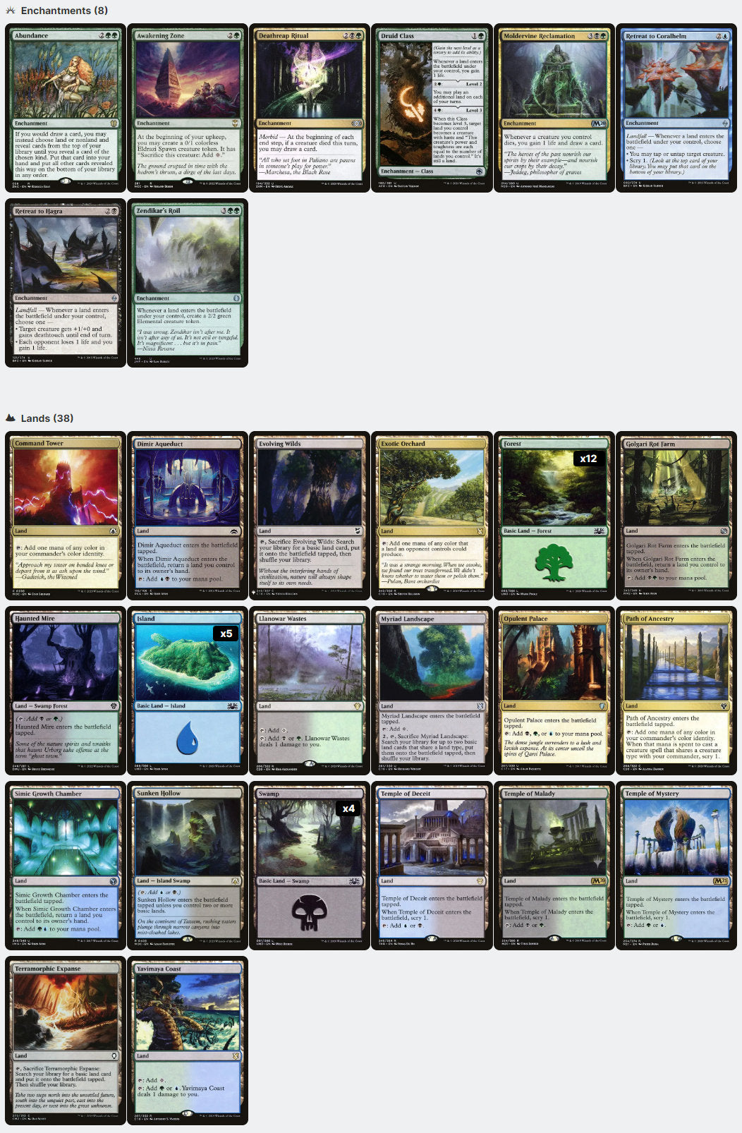 Zimone and Dina Landfall Sacrifice Card Draw Magic MTG Commander Deck
